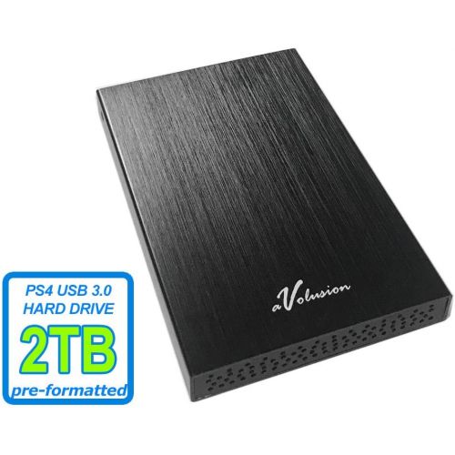  Avolusion HD250U3 2TB USB 3.0 Portable External Gaming Hard Drive (PS4 Pre-Formatted) - 2 Year Warranty