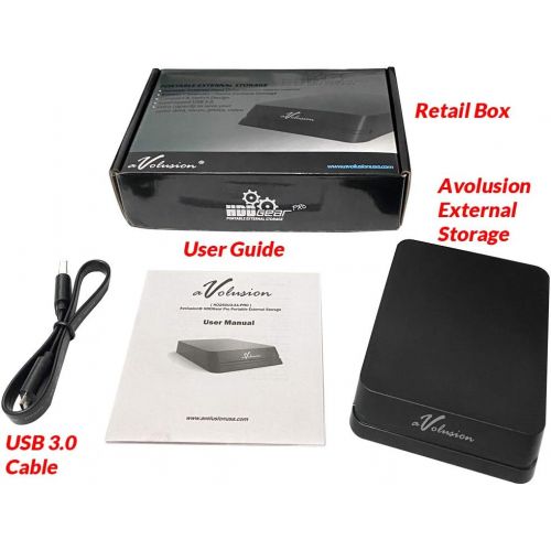  Avolusion Mini HDDGear Pro 2TB USB 3.0 Portable PS4 External Gaming Hard Drive (PS4 Pre-Formatted) HD250U3-X1-PRO-2TB-PS - 2 Year Warranty