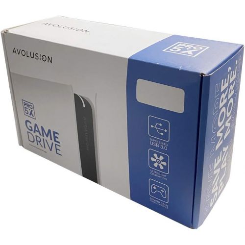  Avolusion PRO-5X Series 3TB USB 3.0 External Gaming Hard Drive for PS4 Original, Slim & Pro (White)