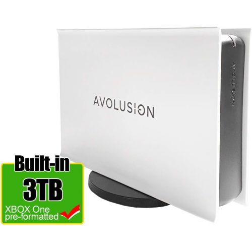  Avolusion PRO-5X Series 3TB USB 3.0 External Gaming Hard Drive for Xbox One Original, S & X (White)