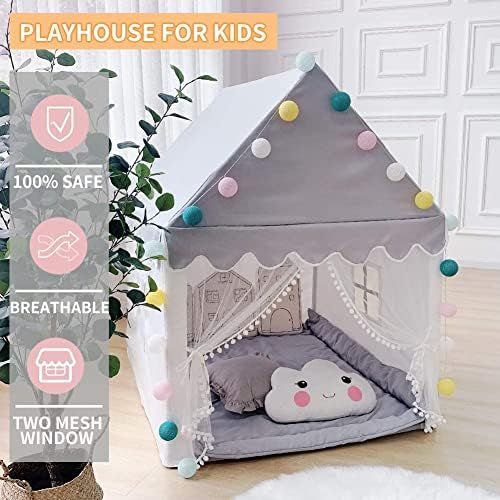  [아마존베스트]Avrsol Kids Play Tent - Large Playhouse Children Play Castle Fairy Tent for Girls & Boys Birthday Gift