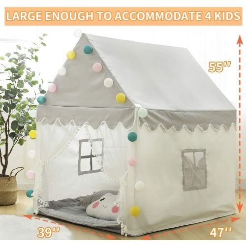  [아마존베스트]Avrsol Kids Play Tent - Large Playhouse Children Play Castle Fairy Tent for Girls & Boys Birthday Gift