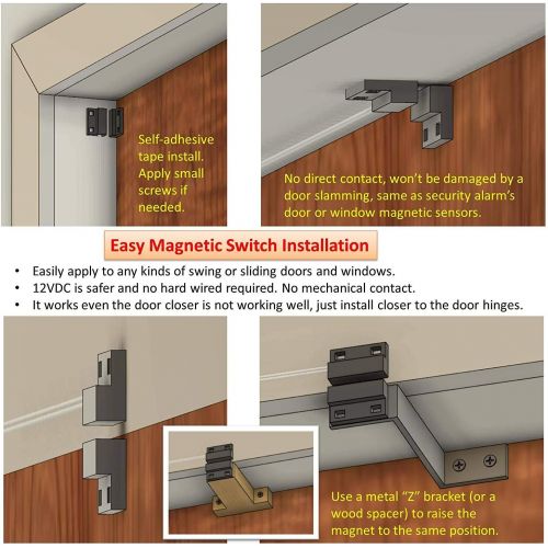  Awoco 36” Super Power 2 Speeds 1200 CFM Commercial Indoor Air Curtain, UL Certified 120V Unheated, with an Easy-Install Magnetic Switch