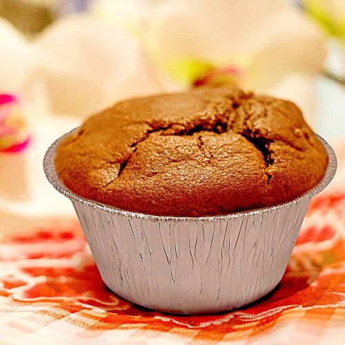  [아마존베스트]AxeSickle 4 oz Disposable Baking Cups Tin Foil Pans Cups 120 mL Aluminum Foil Cupcake Bowl Pans for Baking, Roasting, 150Pcs.