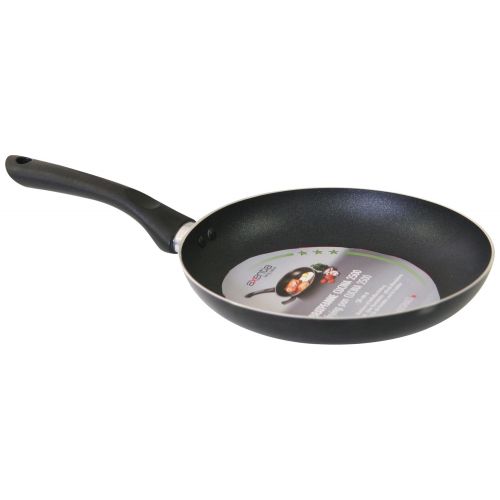  Axentia axentia Bratpfanne Cucina in Schwarz, hochwertige Kuechenpfanne mit Antihaftbeschichtung und dickem Thermoboden, Pfanne mit optimaler Warmeleitung fuer alle Herdarten, 24 cm