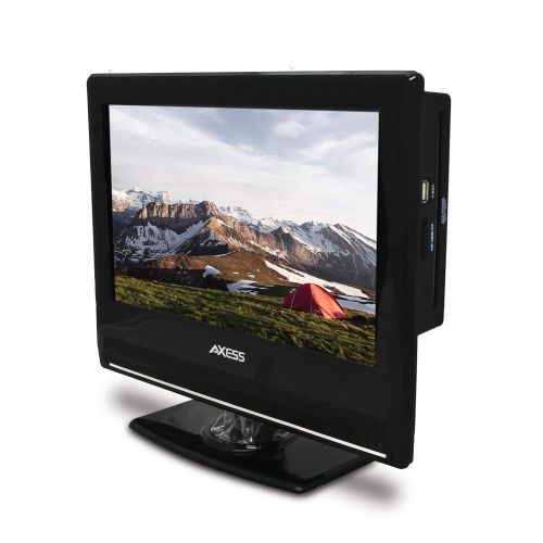 [아마존베스트]Axess AXESS TVD1801-13 13.3-Inch LED HDTV, Features 12V Car Cord Technology, VGA/HDMI/SD/USB Inputs, Built-In DVD Player, Full Function Remote