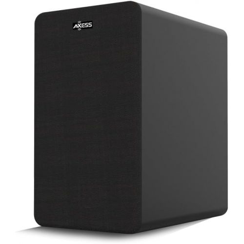  Axess AXESS SBBT1210 2.1 Home Theater Sound Bar System with 5.25 Wired Subwoofer in Black
