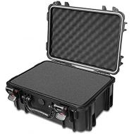 [아마존베스트]AxiGear Waterproof/Airtight Hard Case with DIY Customizable Foam Insert 19 x 14 x 8in (Black)