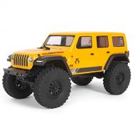 Axial SCX24 2019 Jeep Wrangler JLU CRC RC Crawler 4WD Truck RTR with LED Lights, 3-Ch 2.4GHz Transmitter, Battery, and USB Charger: (Yellow) AXI00002T2