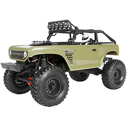  Axial SCX10 II Deadbolt 4WD RC Rock Crawler Off-Road 4x4 Electric RTR with 2.4GHz Radio, Waterproof ESC, 1/10 Scale (Olive Drab)