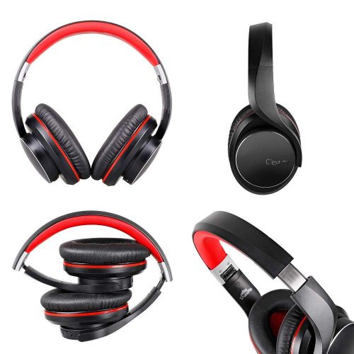  Axiba ShareMe Fashion Stereo Music PC Gaming Couples Over Ear Headset Headphone (Cest TT P01, Red)