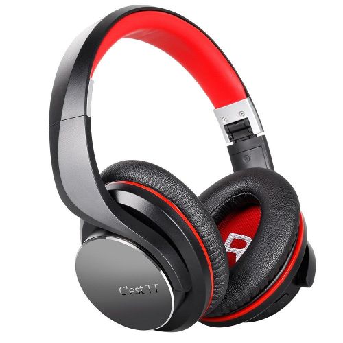  Axiba ShareMe Fashion Stereo Music PC Gaming Couples Over Ear Headset Headphone (Cest TT P01, Red)