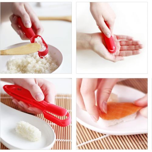  Sushi Making Kit - Original Aya Bazooka Kit - Sushi Knife - Video Tutorials - Sushi Maker - 2 Bamboo Mats - Paddle Spreader - 5 x Chopsticks