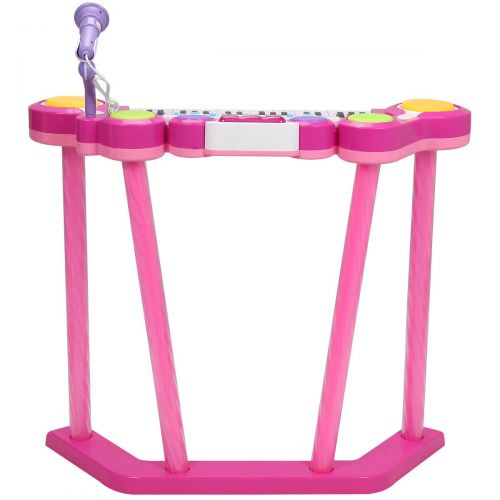  AyaMastro Kids Pink 37 Key Electronic Keyboard Piano Musical Organ w Microphone & Recordable