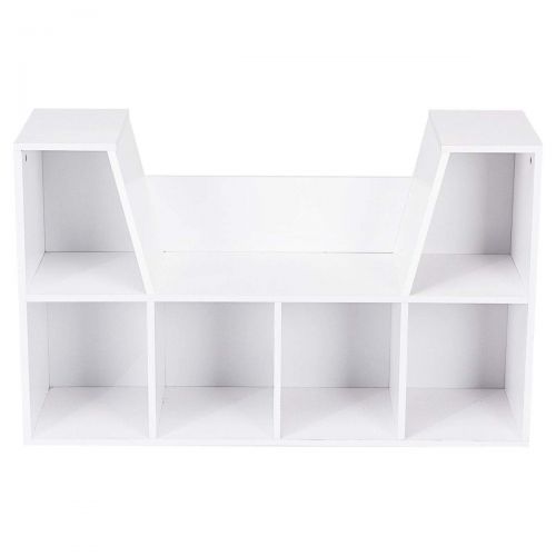  AyaMastro Kids Multi-Purpose Bookshelf Storage Versatile Bench Shelf wCushion with Ebook