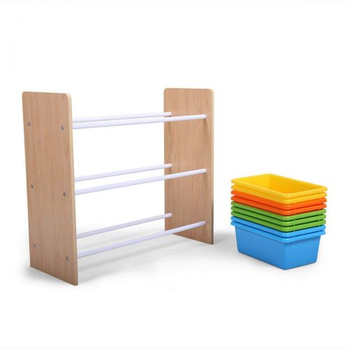  AyaMastro 25.6 L Kid Plastic Toy Rack Shelf Storage Organizer Removable Drawer Shelve with Ebook