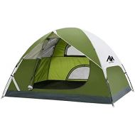 2 Person Dome Tents for Camping, AYAMAYA Lightweight Compact Easy Setup Double Layer 3 Season 2 Man People Backpacking Tent with 3 Large Mesh Windows - Ideal for Hiking Fishing Mot