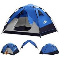 AYAMAYA [2 in 1] Double Layer Waterproof Family Camping Tent for 3/4/8 Person with Vestibule, 2-4 People Instant Pop Up Tents & 6-8 Person Big Family Tent with Porchs & 1-3 Man Bac