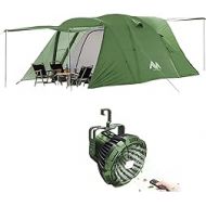 AYAMAYA Camping Tent for 6-8 Person and Camping Lantern Fan