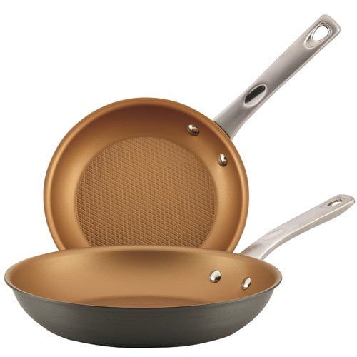  Ayesha Curry Hard Anodized Aluminum Skillets 9.25 & 11.5