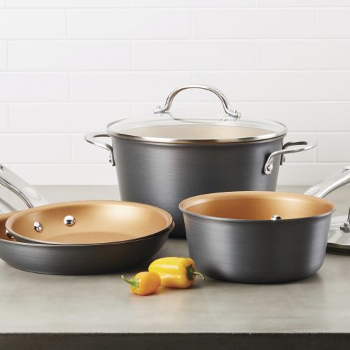  Ayesha Curry Hard Anodized Aluminum Skillets 9.25 & 11.5