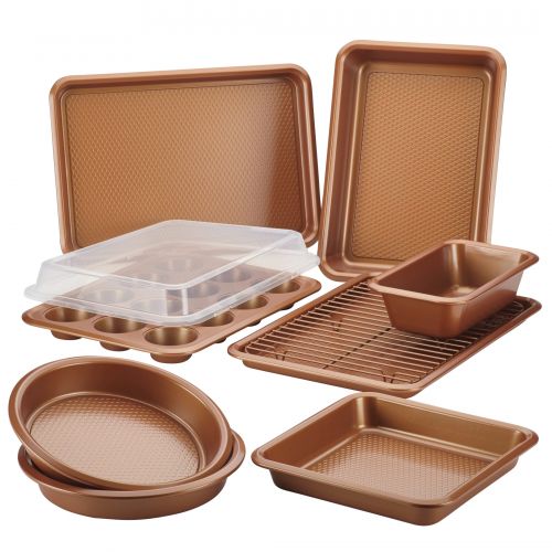  Ayesha Curry Bakeware Set, Copper, 10-Piece