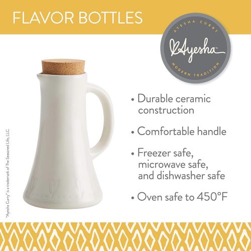  Ayesha Curry Kitchenware Ayesha Collection Ceramic Flavor Bottle, 10-Ounce, French Vanilla