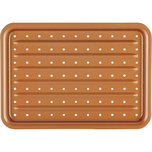  Ayesha Curry Kitchenware Ayesha Curry Nonstick Bakeware Toaster Oven Set with Nonstick Baking Pan, Cookie Sheet / Baking Sheet and Muffin Pan / Cupcake Pan - 4 Piece, Copper Brown