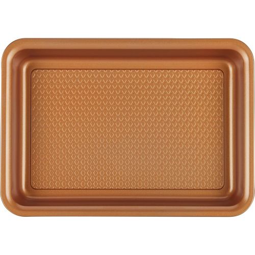  [아마존베스트]Ayesha Curry Kitchenware Ayesha Curry Nonstick Bakeware Toaster Oven Set with Nonstick Baking Pan, Cookie Sheet / Baking Sheet and Muffin Pan / Cupcake Pan - 4 Piece, Copper Brown