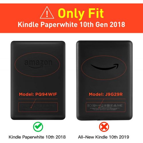  [아마존베스트]Ayotu Water-Safe Case for Kindle Paperwhite 2018 - PU Leather Smart Cover with Auto Wake/Sleep - Fits Amazon The Latest Kindle Paperwhite Leather Cover (10th Generation-2018),K10 T