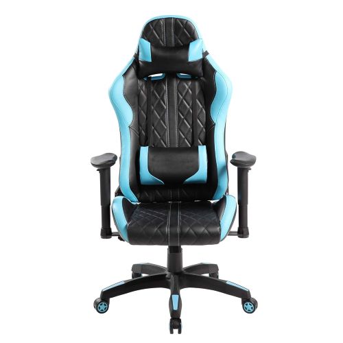  Ayvek Chairs JD-7219-BL Superswift Extreme Ergonomic High Back Racer Style Gaming Chair Blue