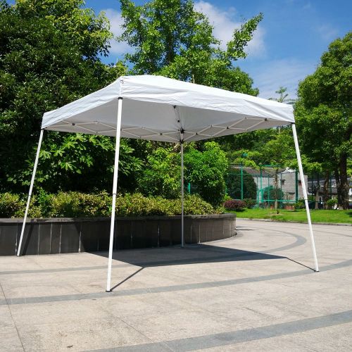  Azadx 8′x 8′/10 X 10 Easy POP UP Sun Shelter Gazebo, Wedding Party Tent Foldable Shade Shelter Canopy, Portable Event Tent with Carrying Bag White/Blue…