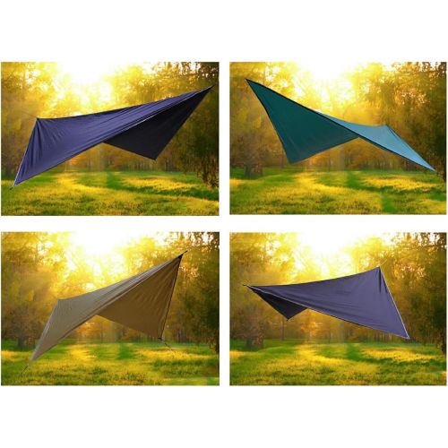  Azarxis Waterproof Camping Tent Tarp Hammock Rain Fly Footprint Ground Cloth Shelter Sunshade Beach Picnic Blanket Mat for Outdoor Camping Park Lawn