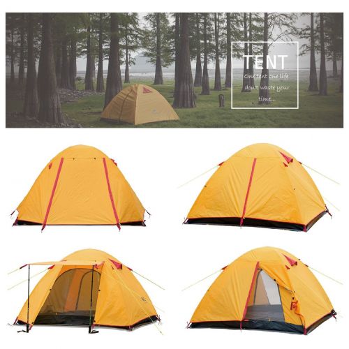  Azarxis 1 2 3 4 Person Man Tents 3 Season Easy Set Up Large Space Two Doors Waterproof Lightweight Professional Double Layer Aluminum for Family Backpacking Camping Hiking