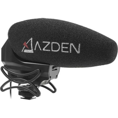  Azden SMX-30 Stereo/Mono Switchable Video Mic & Furry Windshield Cover Kit