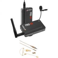 Azden PRO-XR Digital Camera-Mount Wireless Microphone System with Omni Lavalier and Earset Kit (2.4 GHz)