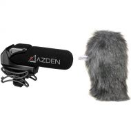 Azden SMX-15 Shotgun Video Mic and Furry Windshield Cover Kit