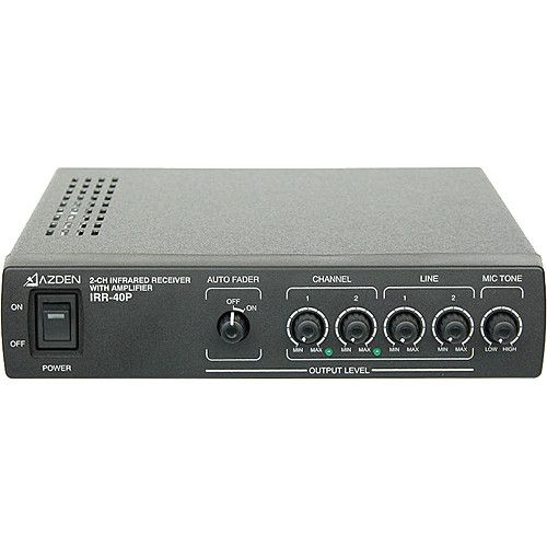  Azden IRR-40P 2-CH RCV/RMT VOL/PWR AMP/BC-30