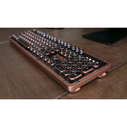  Azio Retro Classic Bluetooth (Artisan) - Luxury Vintage Backlit Mechanical Keyboard