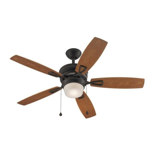  Aztec Transitional 48-inch Aged Bronze Ceiling Fan