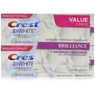 Aztec Crest 3D 4.1 Ounce Twin White Brilliance Mesmerizing Mint Toothpaste (Pack of 6)