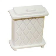 Aztec Imports, Inc. Dollhouse White Wood Laundry Basket Clothes Hamper Miniature 1:12 Accessory