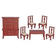 Aztec Imports, Inc. Dollhouse Miniature 6-Pc. 1/24 Scale Dining Room Set