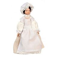 Aztec Imports, Inc. Dollhouse Miniature Doll Mail, Victorian Outfit, Porcelain #G7685
