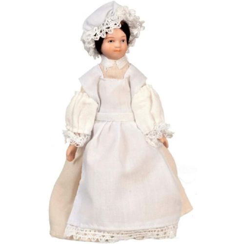  Aztec Imports, Inc. Dollhouse Miniature Doll Mail, Victorian Outfit, Porcelain #G7685
