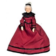 Aztec Imports, Inc. Dollhouse Miniature Doll Grandmother, Victorian Outfit, Porcelain #G7682