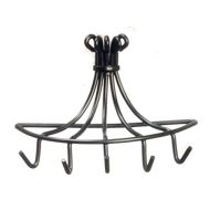 Aztec Imports, Inc. Dollhouse Miniature Black Wall Hung Pot Rack