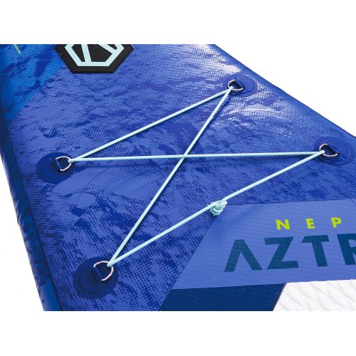  AZTRON Neptune 12.6 Double Double Sup Stand up Paddle Board mit Power Carbon 70 Paddel und Leash