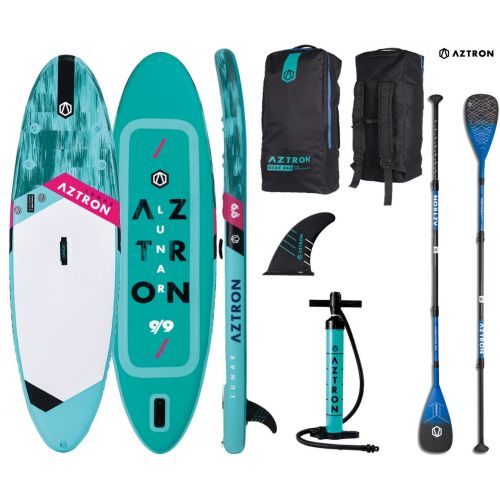  AZTRON LUNAR 9.9 Inflatable SUP Stand up Paddle Board Set Angebot