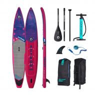 Aztron Meteor Inflatable SUP Race 14 Double Chamber & Layer with Adjustable Aluminum Paddle and Leash